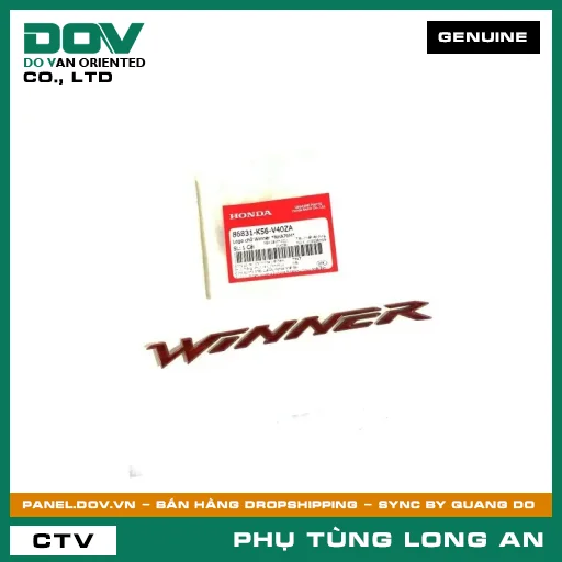 LOGO CHỮ WINNER *NHA76M* HONDA — 86831K56V40ZA