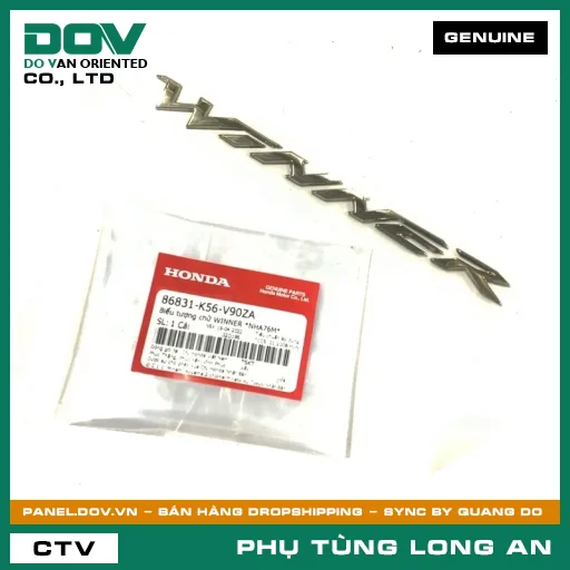 BIỂU TƯỢNG CHỮ WINNER *NHA76M* HONDA  — 86831K56V90ZA