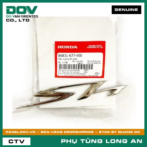 BIỂU TƯỢNG SH PHẢI HONDA SH 125/150 — 86831K77V00