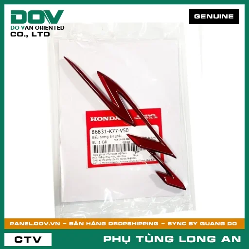 BIỂU TƯỢNG SH PHẢI HONDA — 86831K77V50