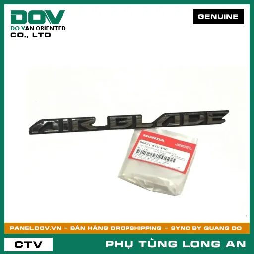 LOGO ỐP SƯỜN PHẢI CHỮ AIRBLADE HONDA AIR BLADE 110 — 86831KVGV40