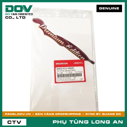 TEM CHỮ ỐP SƯỜN PHẢI *R350* HONDA LEAD 125 — 86832K12V90ZD