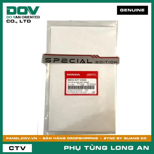 TEM CHỮ ỐP SƯỜN PHẢI *NHB18* HONDA LEAD 125 — 86832K2TV20ZA