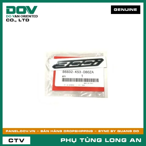 BIỂU TƯỢNG 300I *NH312* HONDA  — 86832K53D80ZA