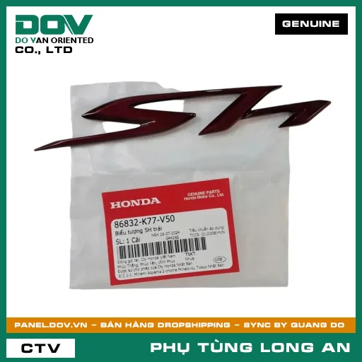 BIỂU TƯỢNG SH TRÁI HONDA  — 86832K77V50