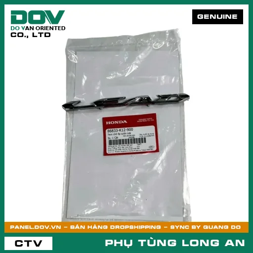 TEM CHỮ ỐP SƯỜN TRÁI HONDA LEAD 125 — 86833K12900