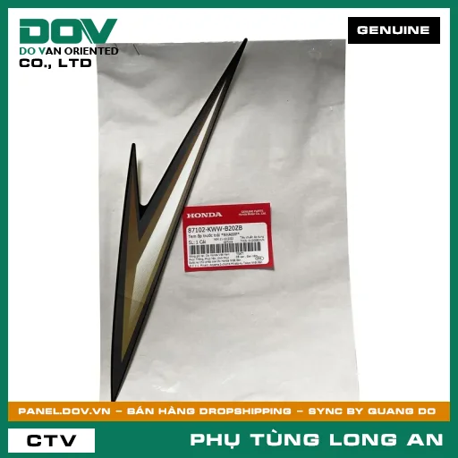 TEM ỐP TRƯỚC TRÁI *NHA69P* HONDA WAVE RSX 110 — 87102KWWB20ZB
