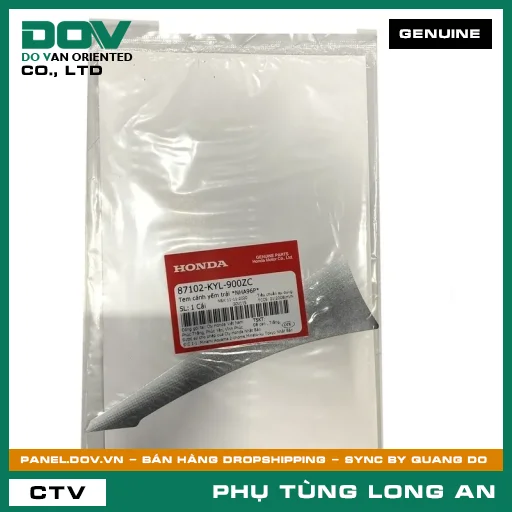 TEM CÁNH YẾM TRÁI *NHA96P* HONDA — 87102KYL900ZC