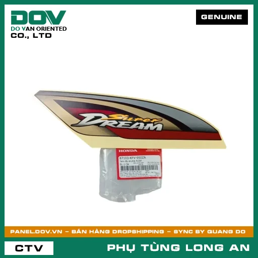 TEM CỐP XE PHẢI R150F HONDA SUPER DREAM — 87103KFV950ZA