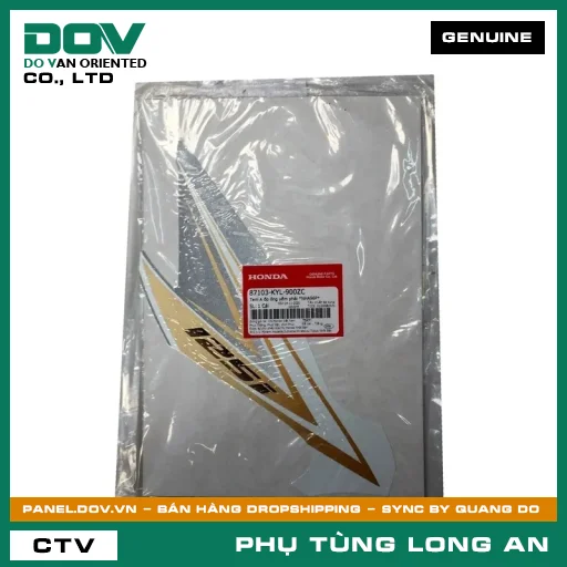TEM A ỐP ỐNG YẾM PHẢI *NHA96P* HONDA — 87103KYL900ZC