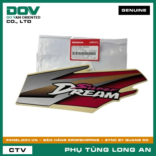 TEM CỐP TRÁI R150CU HONDA DREAM — 87104GBGB20ZD