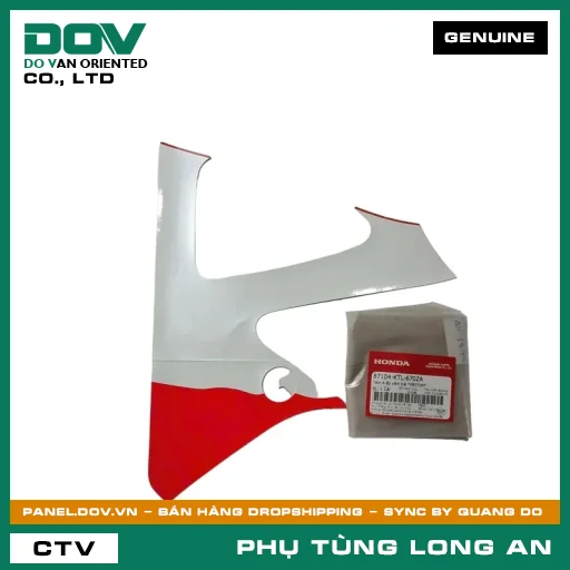 TEM A ỐP YẾM TRÁI *PB373M* HONDA WAVE ALPHA — 87104KTL670ZA
