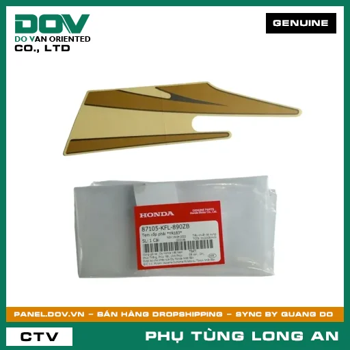 TEM CỐP PHẢI *YR183* HONDA  — 87105KFL890ZB