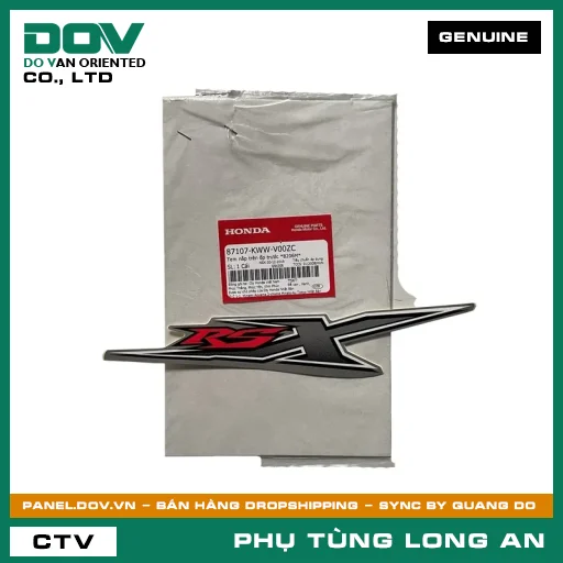 TEM NẮP TRÊN ỐP TRƯỚC *B206M* HONDA WAVE RSX 110 — 87107KWWV00ZC