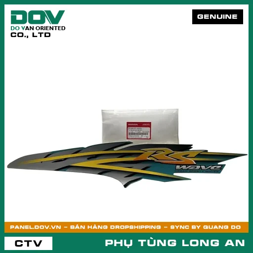 TEM ỐP SƯỜN TRÁI *BG132M* HONDA WAVE ALPHA — 87108KTL640ZE