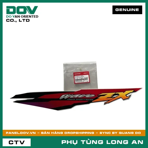 TEM A ỐP SƯỜN TRÁI *NH193P* HONDA WAVE ALPHA — 87108KTL780ZA
