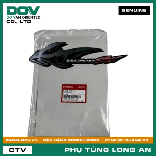 TEM ỐP SƯỜN TRÁI HONDA WAVE ALPHA — 87108KVR910