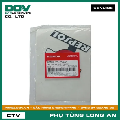 TEM DÈ TRƯỚC *PB383M* HONDA AIR BLADE 110 — 87109KVGV00ZA