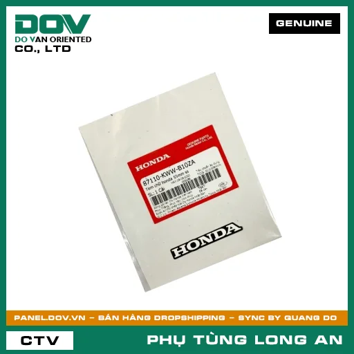 TEM CHỮ HONDA 55MM SS HONDA WAVE RSX 110 — 87110KWWB10ZA
