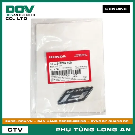 MARK CHỮ (FI) HONDA AIR BLADE 110, LEAD 110, PCX — 87111KWB600