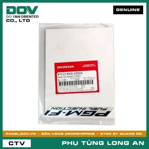 MARK CHỮ (PGMFI) *NH411* HONDA AIR BLADE 110 — 87112KVGV20ZA