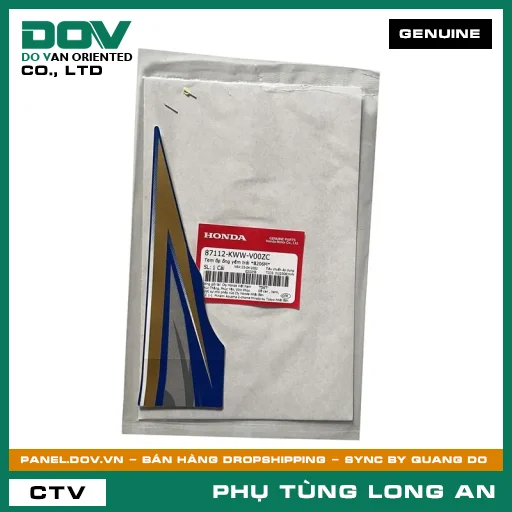 TEM ỐP ỐNG YẾM TRÁI *B206M* HONDA WAVE RSX 110 — 87112KWWV00ZC