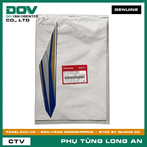 TEM B ỐP SƯỜN PHẢI *B206M* HONDA WAVE RSX 110 — 87113KWWV00ZC