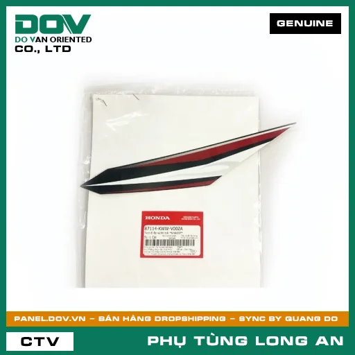 TEM B ỐP SƯỜN TRÁI *NHA69P* HONDA WAVE RSX 110 — 87114KWWV00ZA