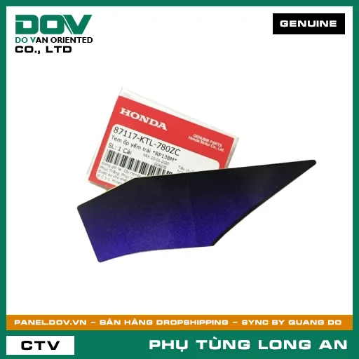 TEM ỐP YẾM TRÁI *RP138M* HONDA WAVE ALPHA — 87117KTL780ZC