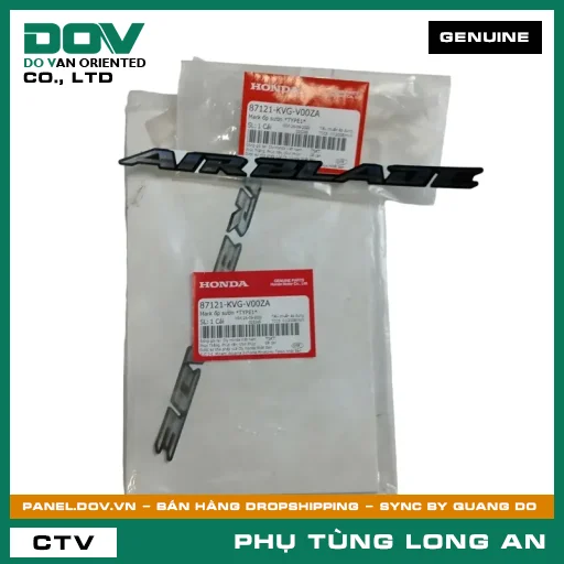 MARK ỐP SƯỜN *TYPE1* HONDA AIR BLADE 110 — 87121KVGV00ZA