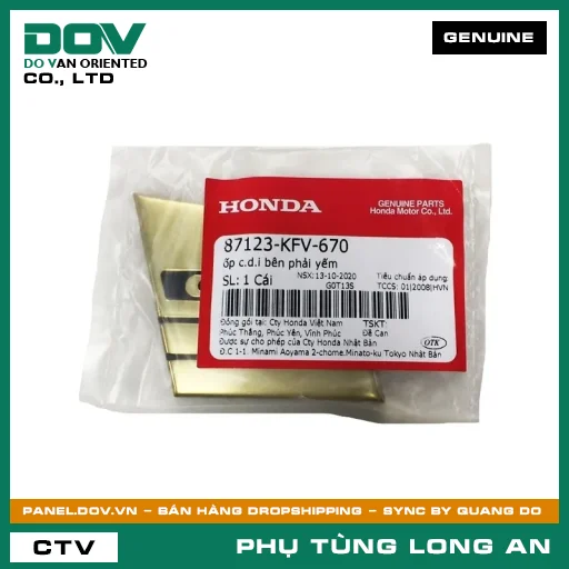 ỐP C.D.I BÊN PHẢI YẾM HONDA SUPER DREAM — 87123KFV670