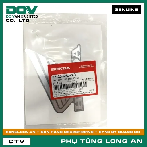TEM CÁNH CHIM PHẢI 95MM HONDA — 87123KVLV40