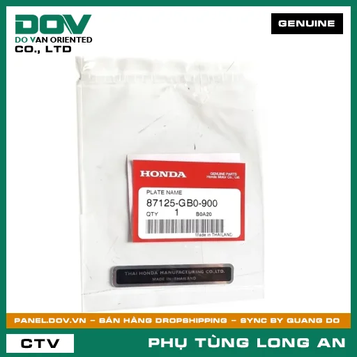 TEM SẢN PHẨM HONDA CB300R, CB500F, CB500X, CB650R, CBR500R, CBR650R, MSX 125, REBEL 500 — 87125GB0900