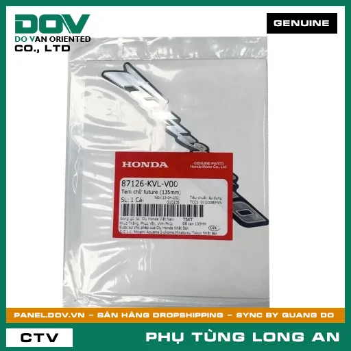TEM CHỮ FUTURE (135MM) HONDA FUTURE NEO — 87126KVLV00