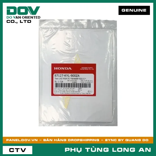 TEM CHỮ PGM FI *NHA69P-R313C* HONDA  — 87127KYL900ZA