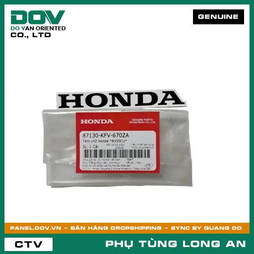 TEM CHỮ HONDA *R150CU* HONDA SUPER DREAM — 87130KFV670ZA
