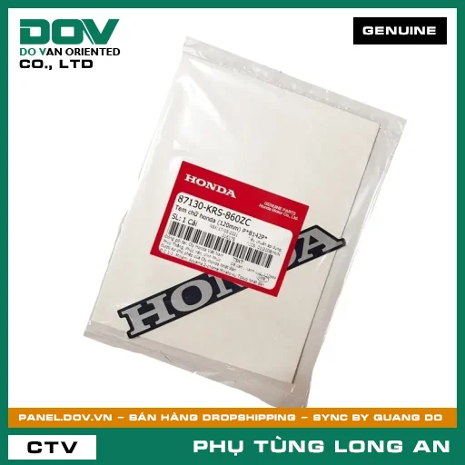 TEM CHỮ HONDA (120MM) P*B142P* HONDA WAVE ALPHA — 87130KRS860ZC