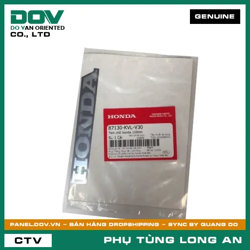 TEM CHỮ HONDA 110MM HONDA — 87130KVLV30