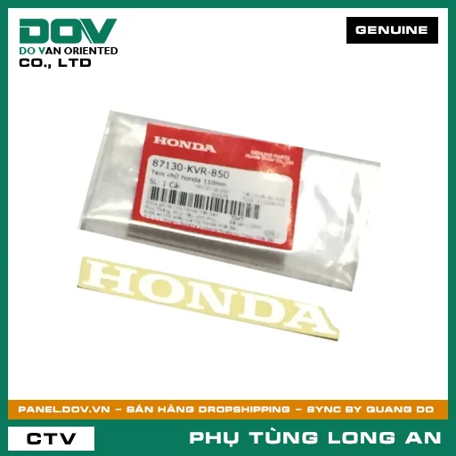 TEM CHỮ HONDA 110MM HONDA WAVE ALPHA — 87130KVR850