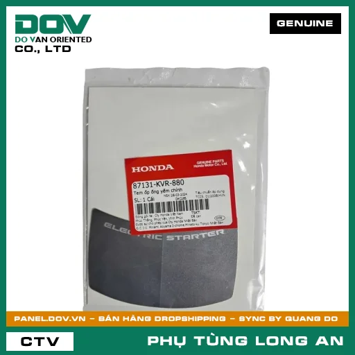 TEM ỐP ỐNG YẾM CHÍNH HONDA WAVE ALPHA — 87131KVR880