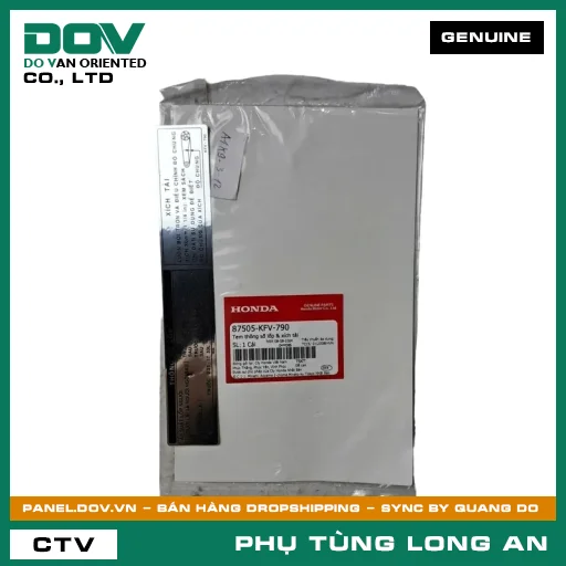 TEM THÔNG SỐ LỐP & XÍCH TẢI HONDA SUPER DREAM — 87505KFV790