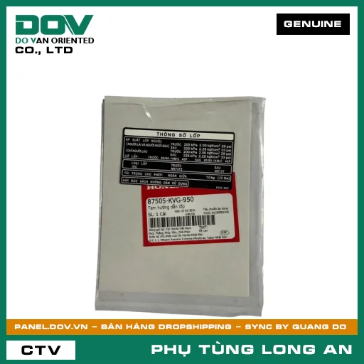TEM HƯỚNG DẪN LỐP HONDA AIR BLADE 110 — 87505KVG950