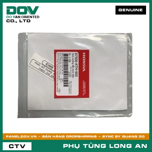 TEM HƯỚNG DẪN BÌNH ĐIỆN HONDA AIR BLADE 110, AIR BLADE 125, CLICK 110, FUTURE 125, FUTURE NEO, LEAD 125, PCX, SH 125/150, SH MODE, VISION 110, WAVE 100, WAVE ALPHA, WINNER 150 — 87506KTM900