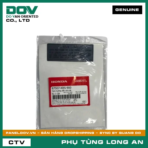 TEM HƯỚNG DẪN XÍCH TẢI HONDA  — 87507KRS900