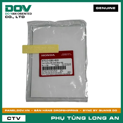 TEM HƯỚNG DẪN KHỞI ĐỘNG MÁY HONDA SUPER DREAM — 87513GBGB20