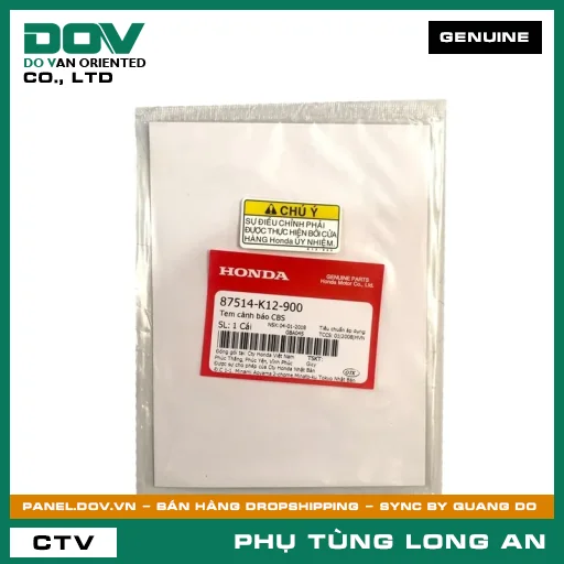 TEM CẢNH BÁO CBS HONDA LEAD 125 — 87514K12900