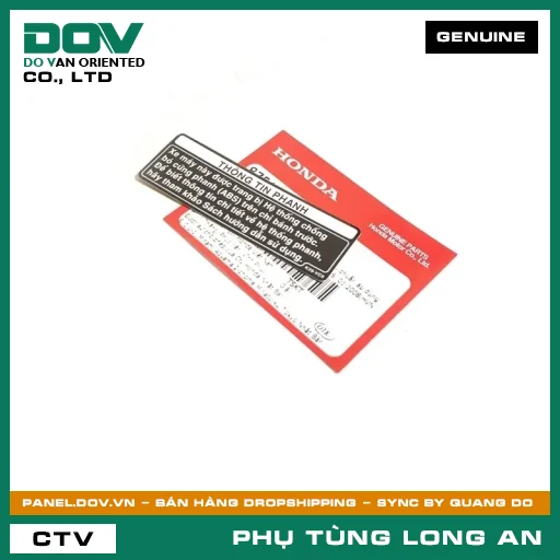 TEM THÔNG TIN ABS HONDA SH MODE, WINNER X — 87514K29VC0