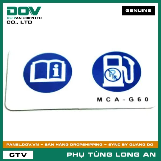 TEM HƯỚNG DẪN NHIÊN LIỆU HONDA  — 87586MCAG60