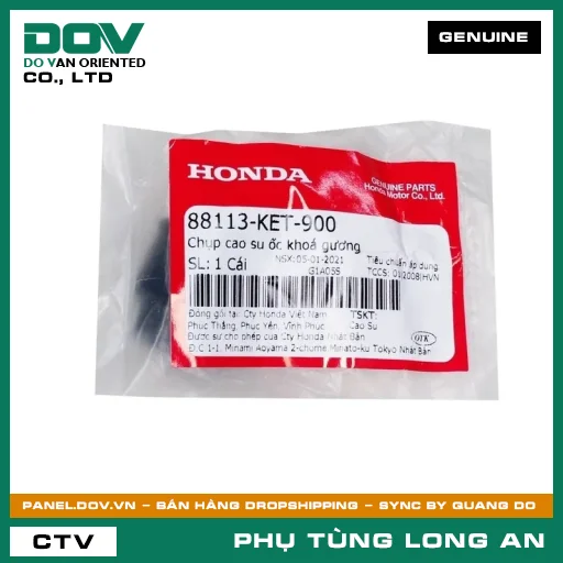 CHỤP CAO SU ỐC KHOÁ GƯƠNG HONDA WAVE 100 — 88113KET900