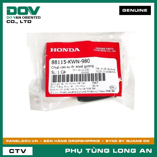 CHỤP CAO SU ỐC KHOÁ GƯƠNG HONDA ADV350, ICON E, PCX, PCX 125, PCX 125/150, PCX 160, VARIO 160 — 88115KWN980